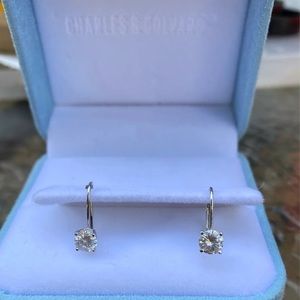 Charles&Colvard Moissanite earrings